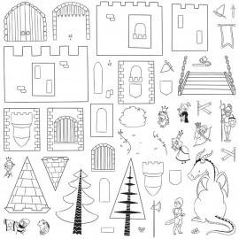SET CREATIV STAMPO ARHITECT CASTEL / ȘTAMPILE