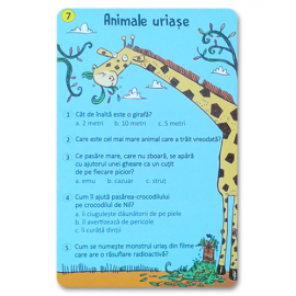 ANIMALE - îNTREBĂRI ȘI RĂSPUNSURI - 50 DE JETOANE