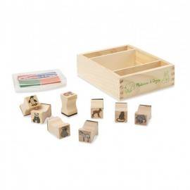 SET DE ȘTAMPILE - PUI DE ANIMALE SĂLBATICE