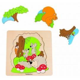 PUZZLE STRATIFICAT PĂDUREA