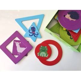 FORME ȘI CULORI. JOC MAXI-MEMO