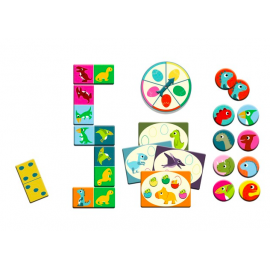 DINOZAURII - BINGO, MEMO, DOMINO