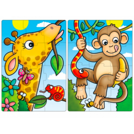 SET 2 PUZZLE PRIETENII DIN JUNGLĂ/ FIRST JUNGLE FRIENDS