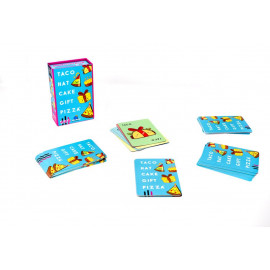 TACO, HAT, CAKE, GIFT, PIZZA