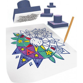 ȘTAMPILE MANDALA  / MANDALA STEMPELSET - CUTIE METALICĂ