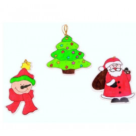 3 PANDANTIVE DE CRĂCIUN- DECORAȚIUNE DE PICTAT