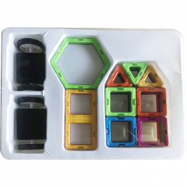 JOC DE CONSTRUCȚIE MAGNETIC - 40 PIESE (MAGPLAYER)