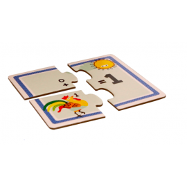 ÎNVĂȚ SĂ NUMĂR - PUZZLE MATEMATIC