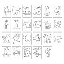 Carte de colorat cu activitati in limba engleza si abtibilduri Jungla JUNGLE