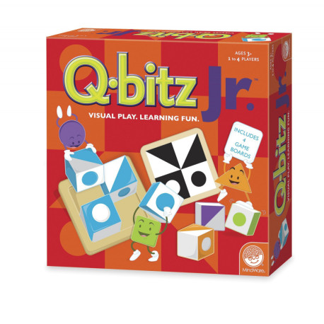 Q-bitz Jr., joc educativ cu piese din lemn