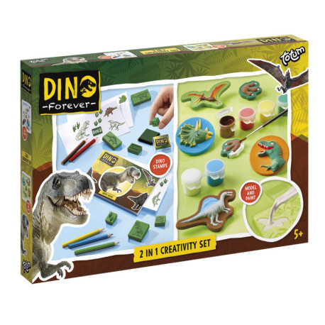 Set creativ DIY 2 in 1 Dinozauri