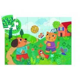 PUZZLE CATELUL SI PISICA