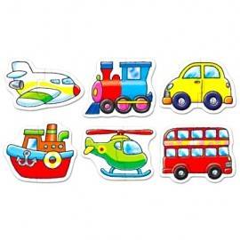 SET 6 PUZZLE - MIJLOACE DE TRANSPORT (2 PIESE)