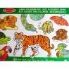 CAIET JUMBO CU PLANȘE PENTRU COLORAT - ANIMALE