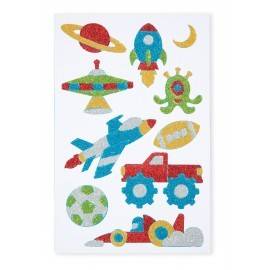 SET DE CREAT ABȚIBILDURI CU SCLIPICI - AVENTURI