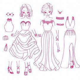 SET CREATIV STAMPO FASHION DRESSING CITY CHIC