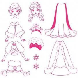 SET CREATIV STAMPO FASHION DRESSING PRINCESS ORIENTAL